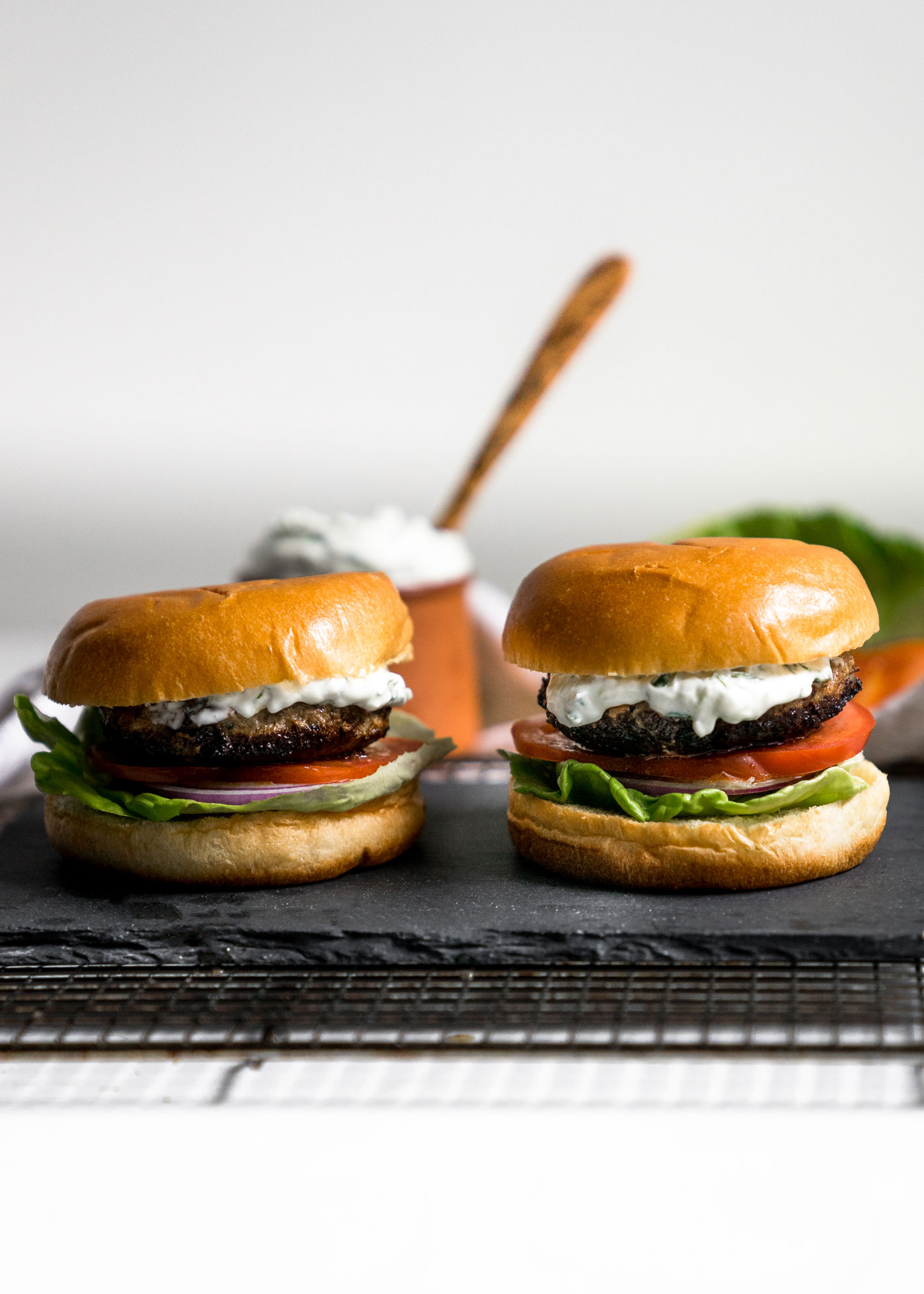 Juicy Lamb Burgers with Tzatziki – IVGreenhouse - Exploring Food